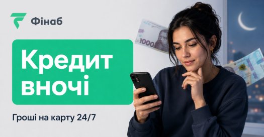 Кредит вночі на карту та онлайн-заявка 24/7